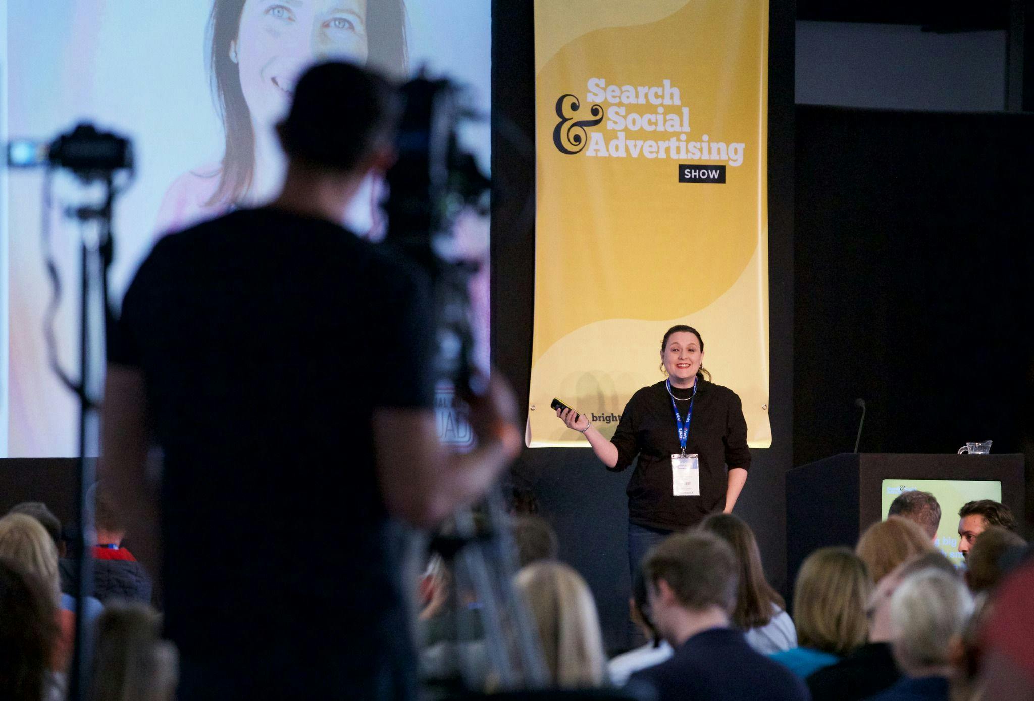 Search & Social Advertising Show speaker on stage